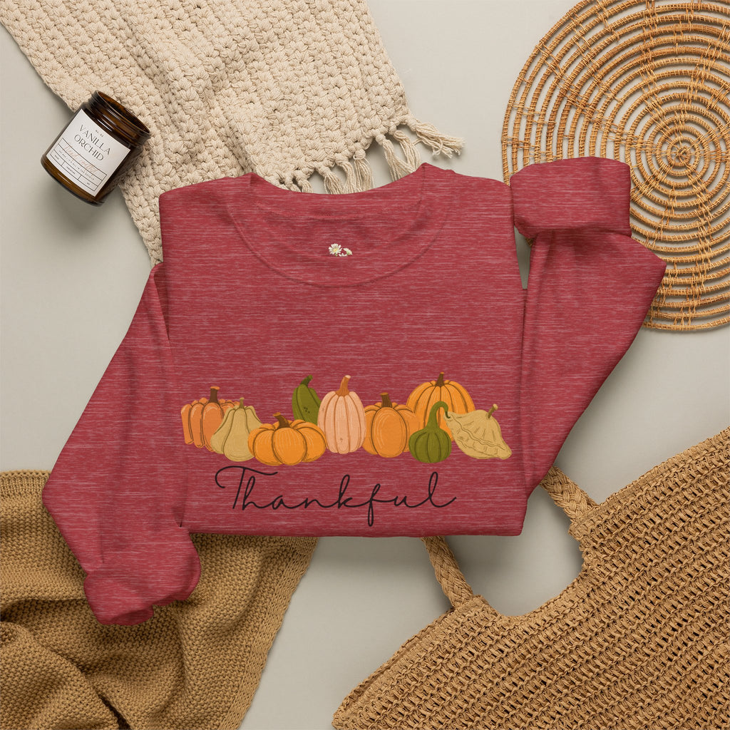 'Thankful' Pumpkin Crewneck Sweatshirt