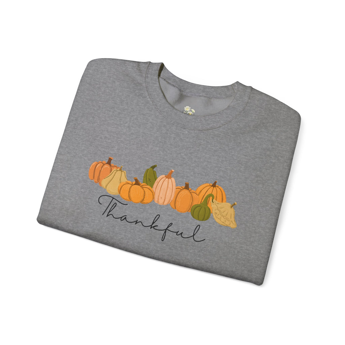 'Thankful' Pumpkin Crewneck Sweatshirt
