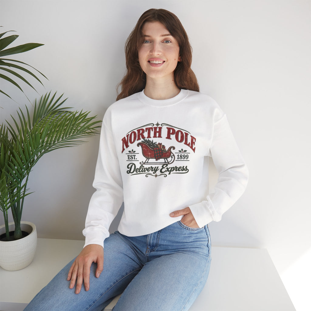 North Pole Delivery Express Christmas Sweatshirt