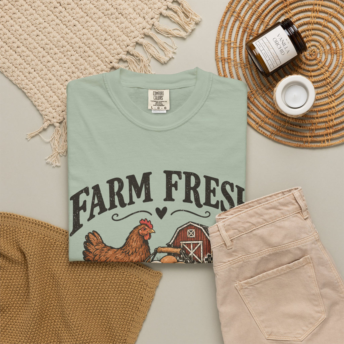 Farm Fresh Eggs Chicken T-Shirt