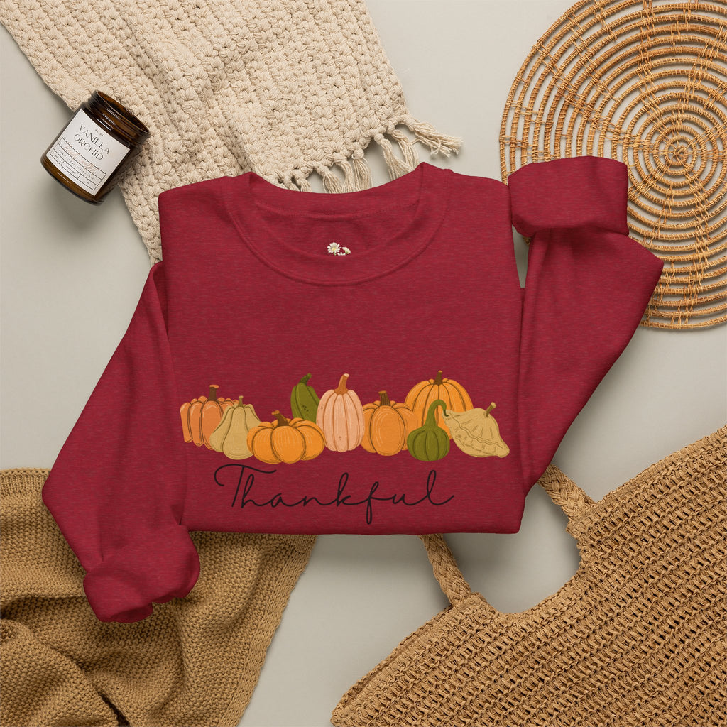 'Thankful' Pumpkin Crewneck Sweatshirt