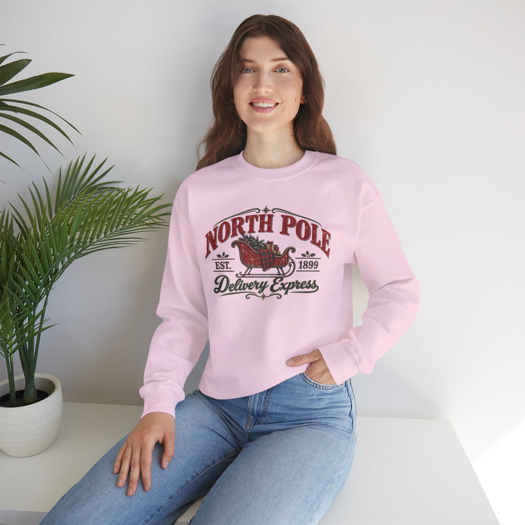 North Pole Delivery Express Christmas Sweatshirt