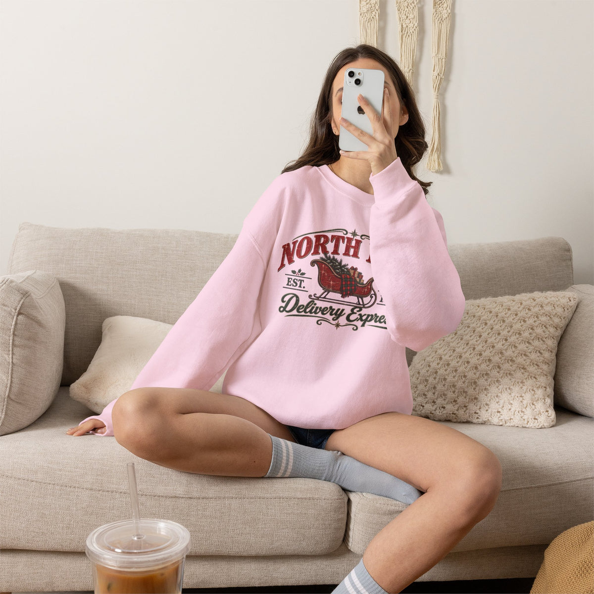 North Pole Delivery Express Christmas Sweatshirt