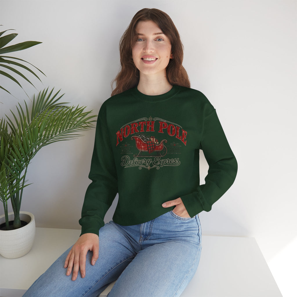 North Pole Delivery Express Christmas Sweatshirt