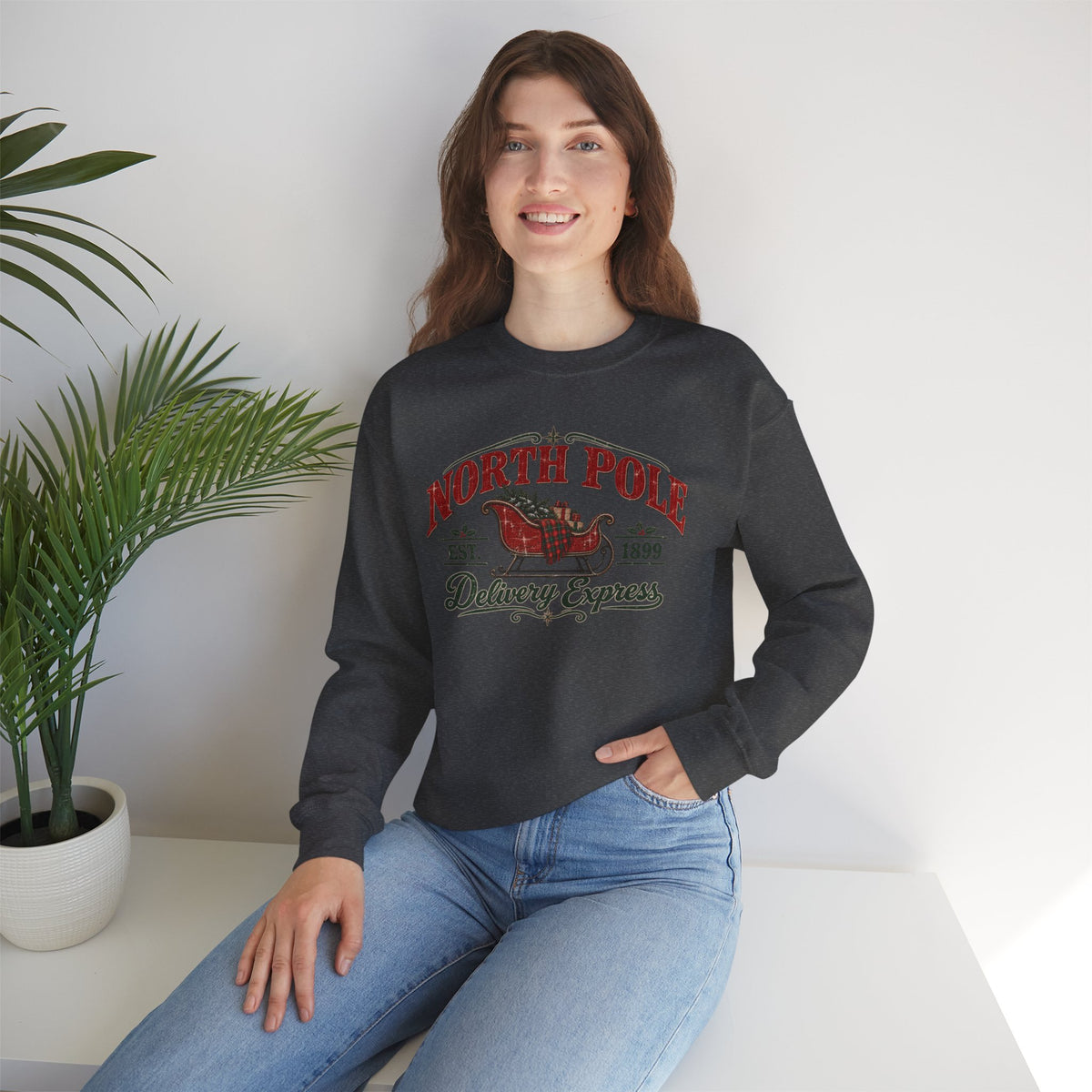 North Pole Delivery Express Christmas Sweatshirt