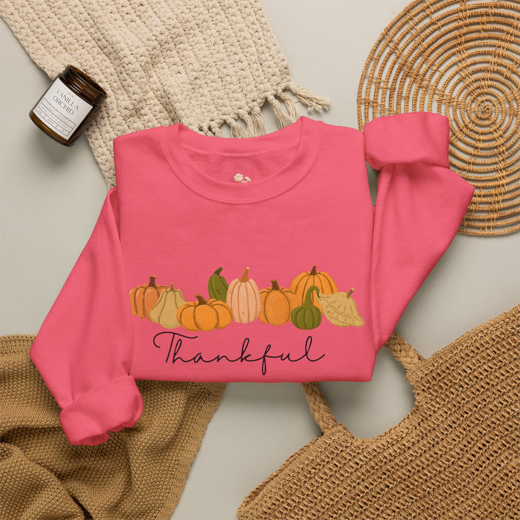 'Thankful' Pumpkin Crewneck Sweatshirt