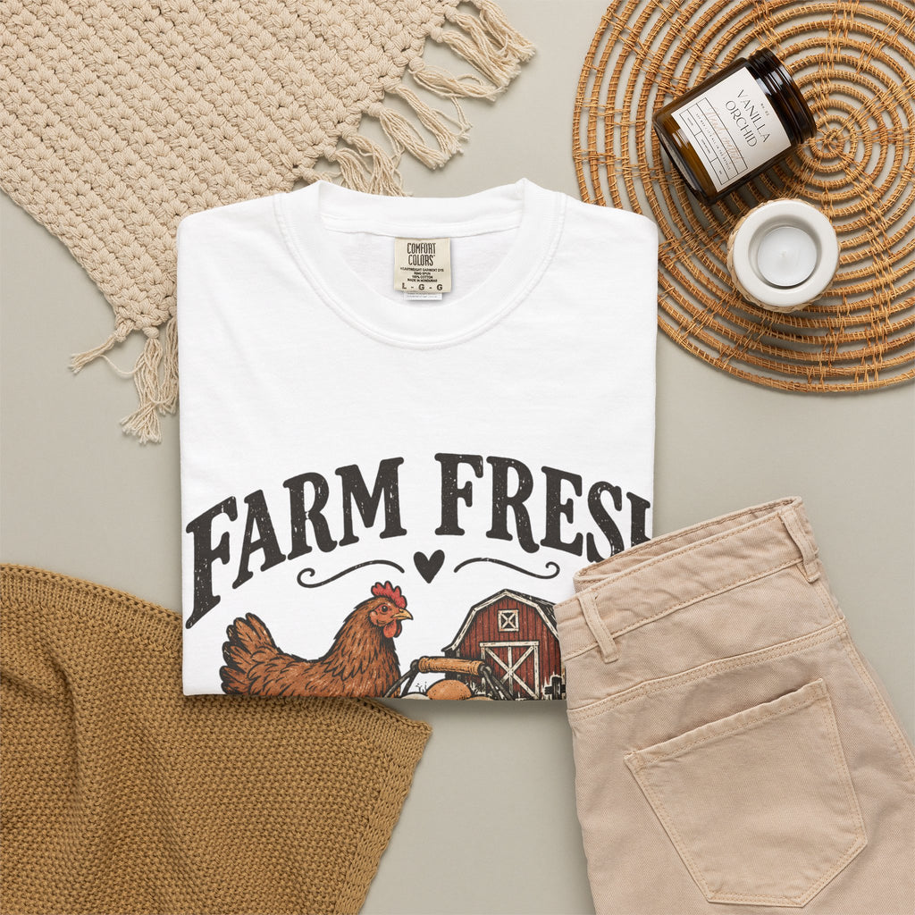 Farm Fresh Eggs Chicken T-Shirt