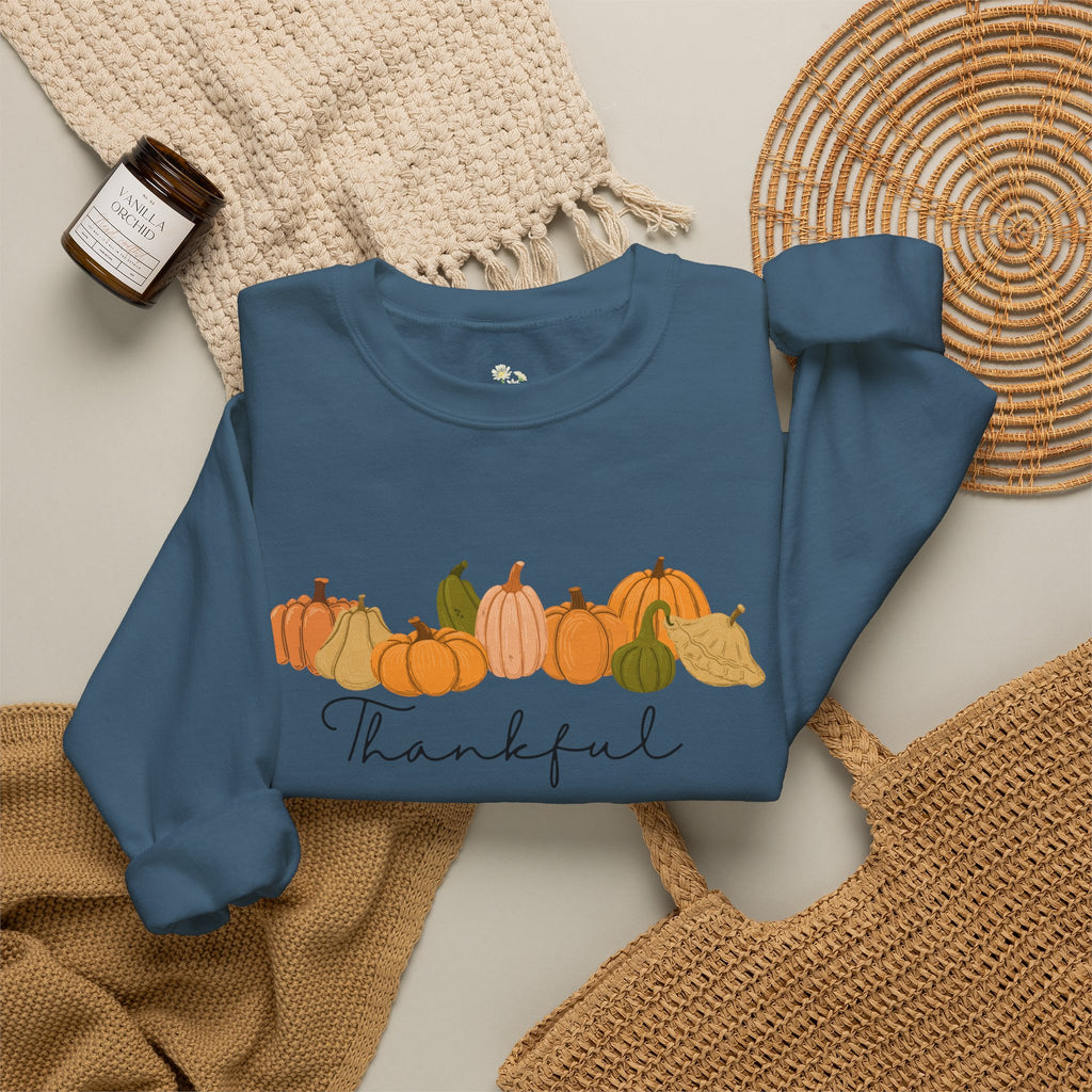 'Thankful' Pumpkin Crewneck Sweatshirt