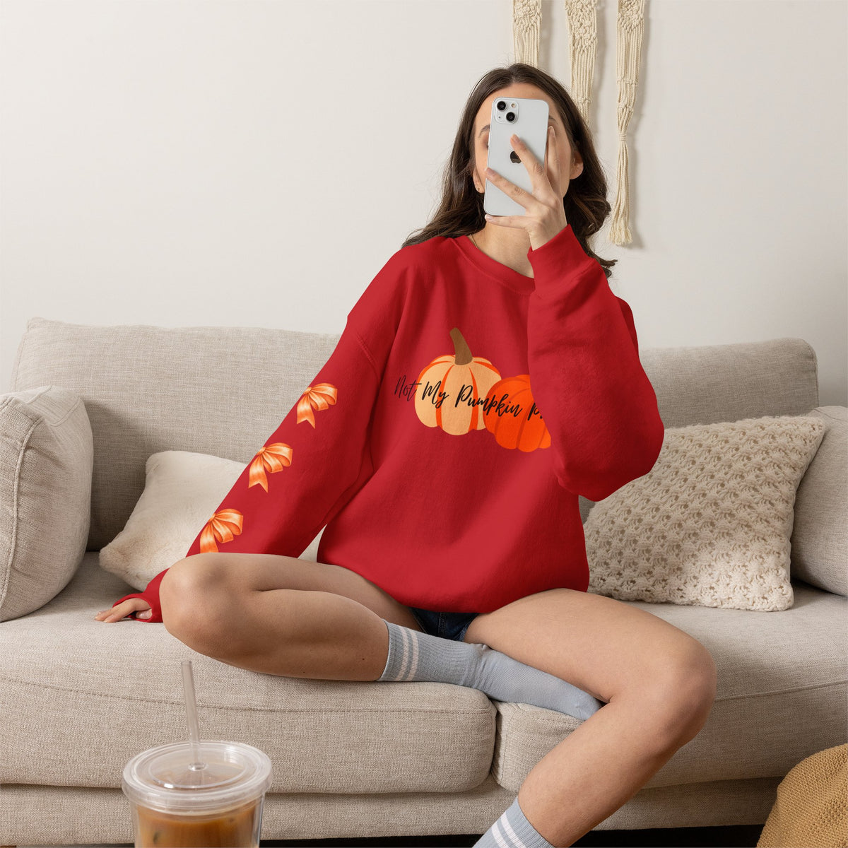 Not My Pumpkin Problem Fall Pumpkin Sweatshirt