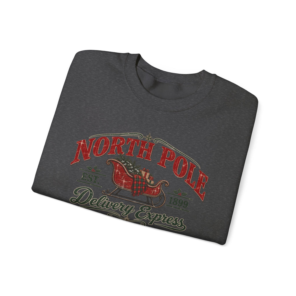 North Pole Delivery Express Christmas Sweatshirt