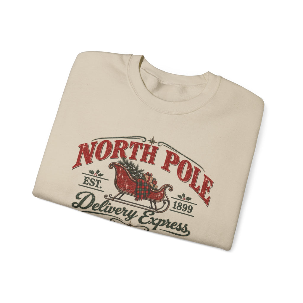 North Pole Delivery Express Christmas Sweatshirt