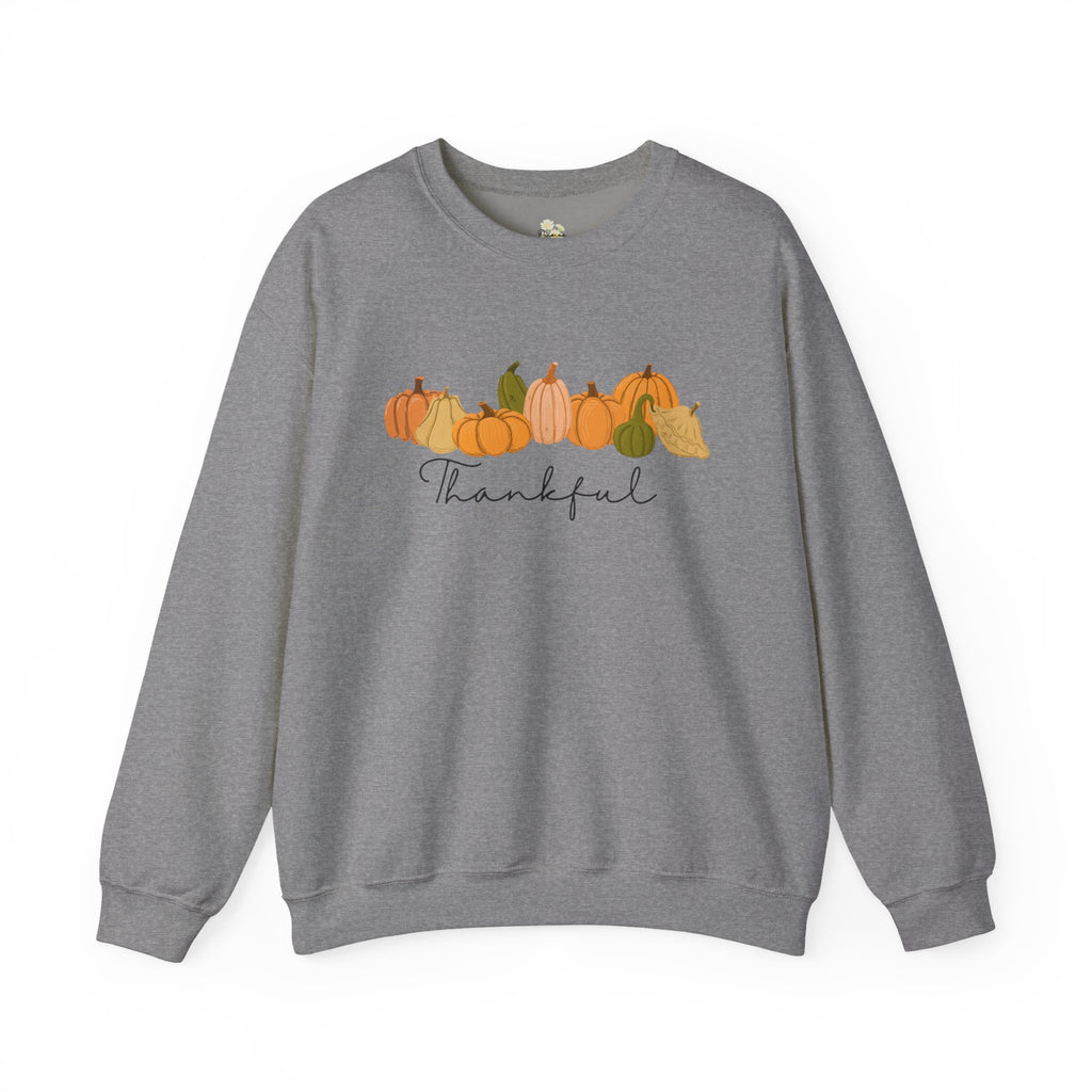 'Thankful' Pumpkin Crewneck Sweatshirt