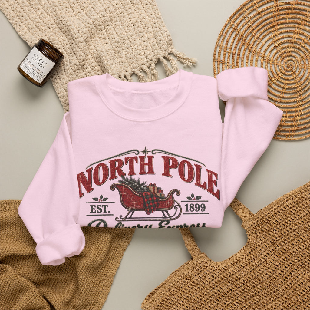North Pole Delivery Express Christmas Sweatshirt