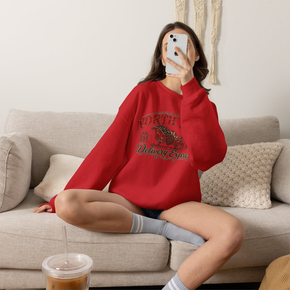 North Pole Delivery Express Christmas Sweatshirt