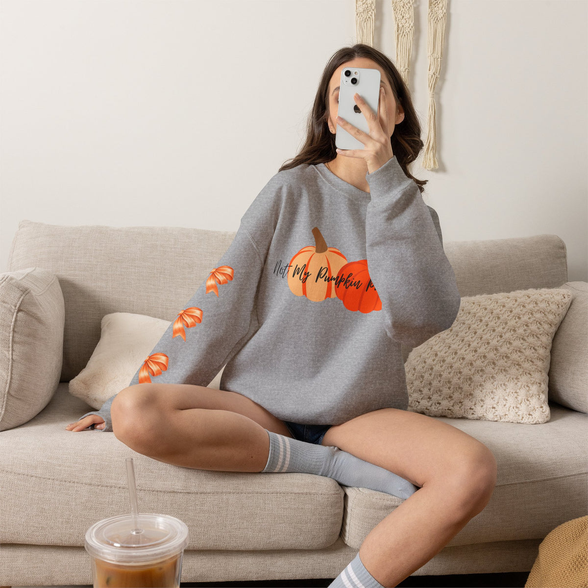 Not My Pumpkin Problem Fall Pumpkin Sweatshirt