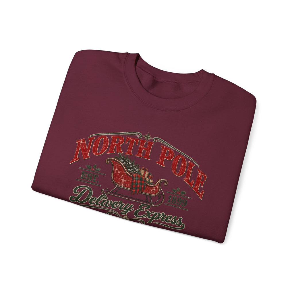North Pole Delivery Express Christmas Sweatshirt
