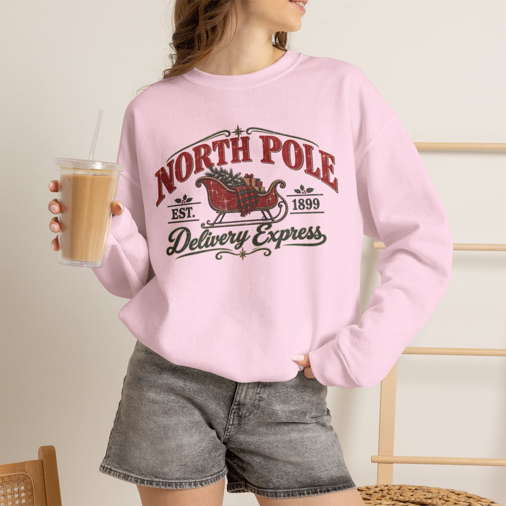 North Pole Delivery Express Christmas Sweatshirt