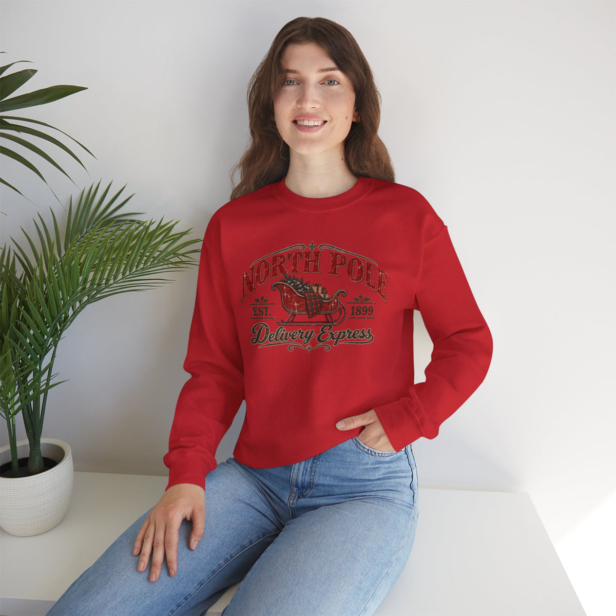 North Pole Delivery Express Christmas Sweatshirt