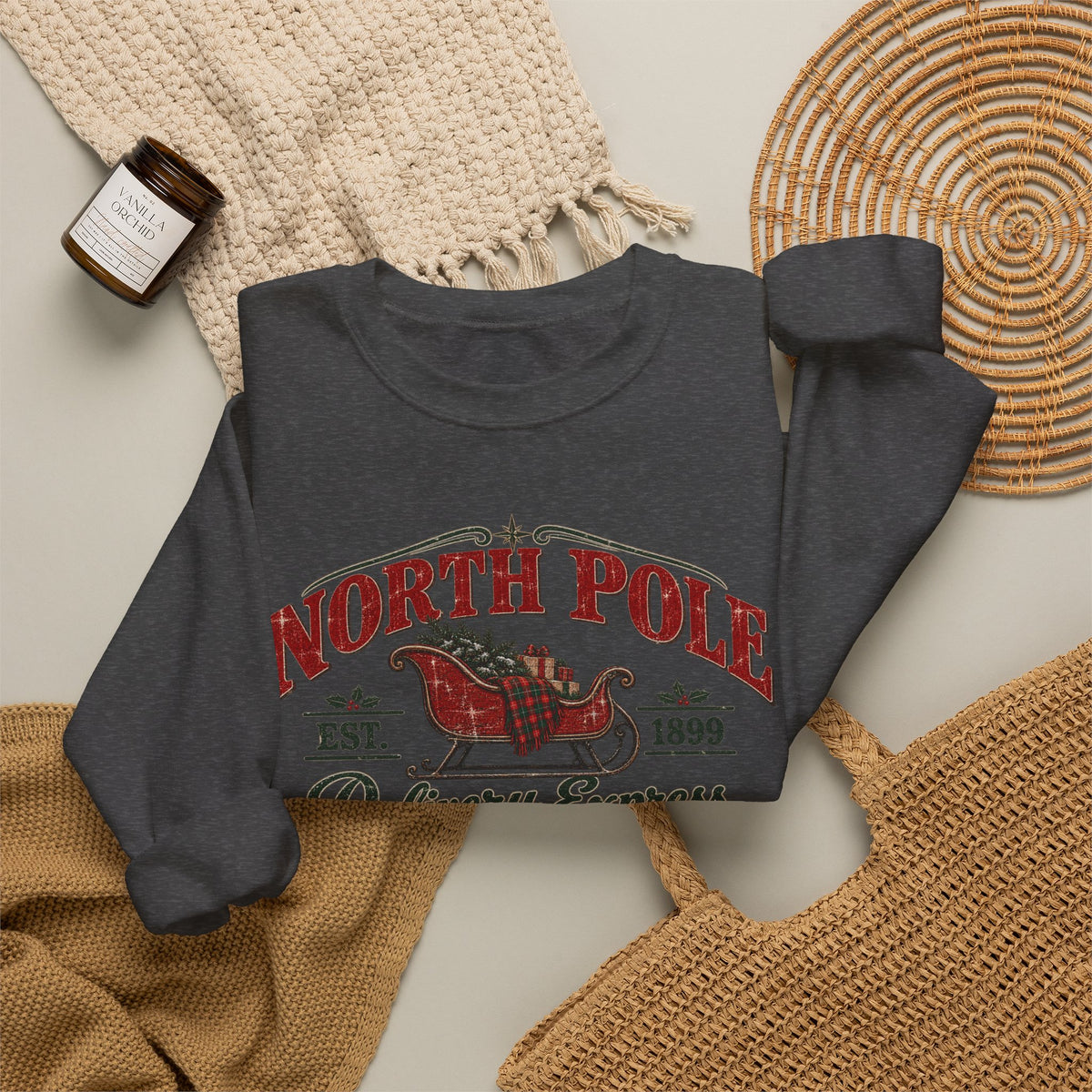 North Pole Delivery Express Christmas Sweatshirt