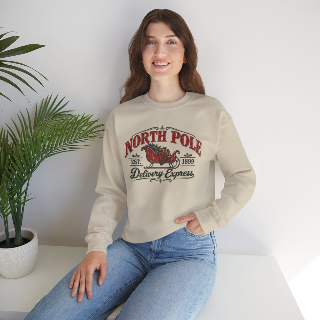North Pole Delivery Express Christmas Sweatshirt