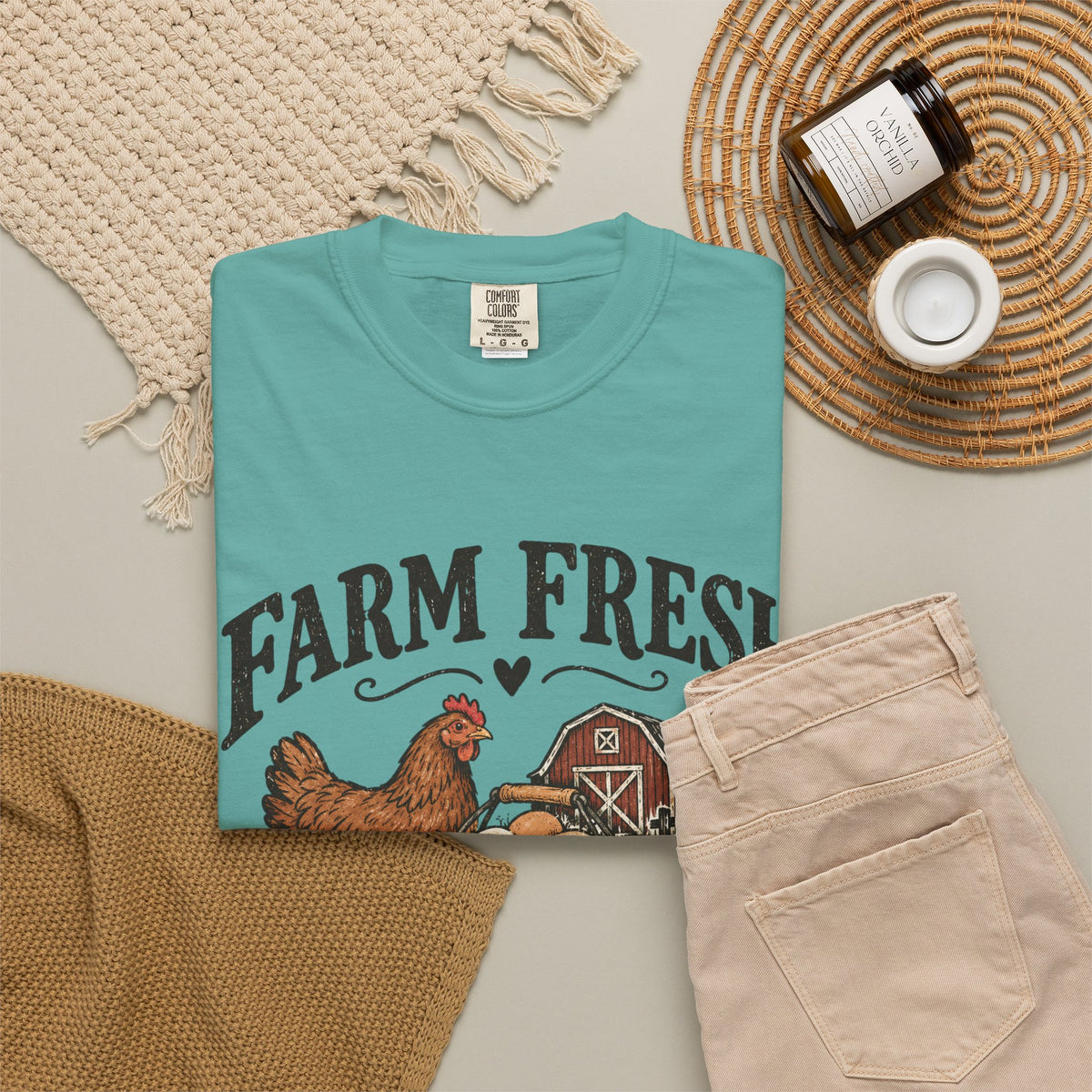 Farm Fresh Eggs Chicken T-Shirt