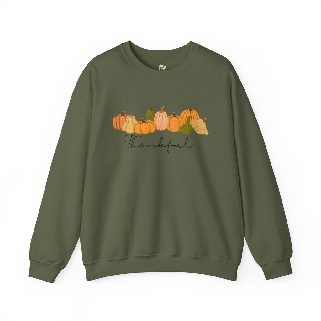 'Thankful' Pumpkin Crewneck Sweatshirt